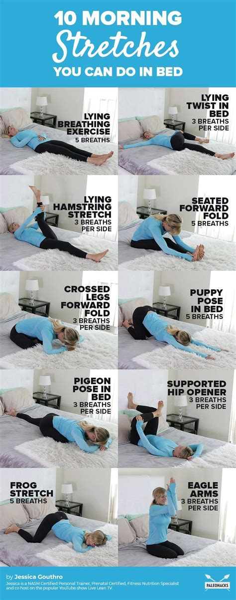 Yoga Stretching in Bed with Cherie DeVille .